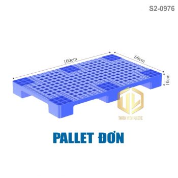 pallet don xanh duong