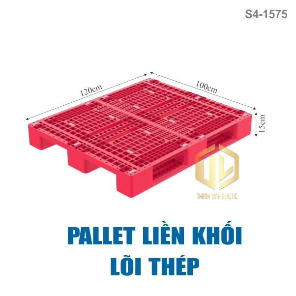 pallet 3 Chan 1 m?t (L?i thép)