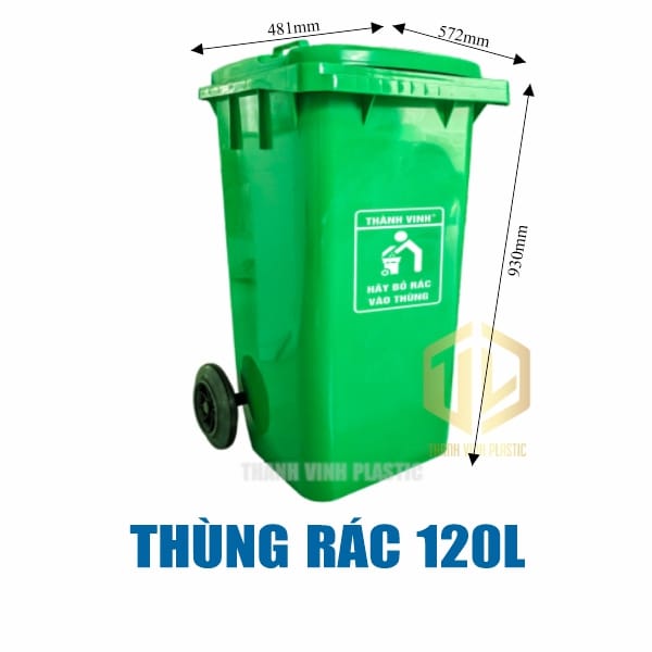 Thùng rác 120 lít