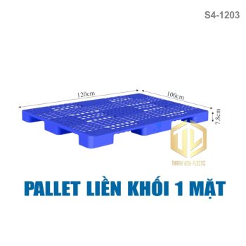 pallet lien khoi 1 mat 1203 xanh duong