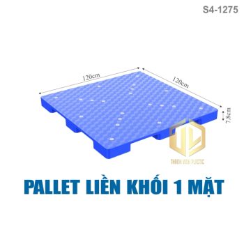 pallet lien khoi 1 mat 1275 xanh duong