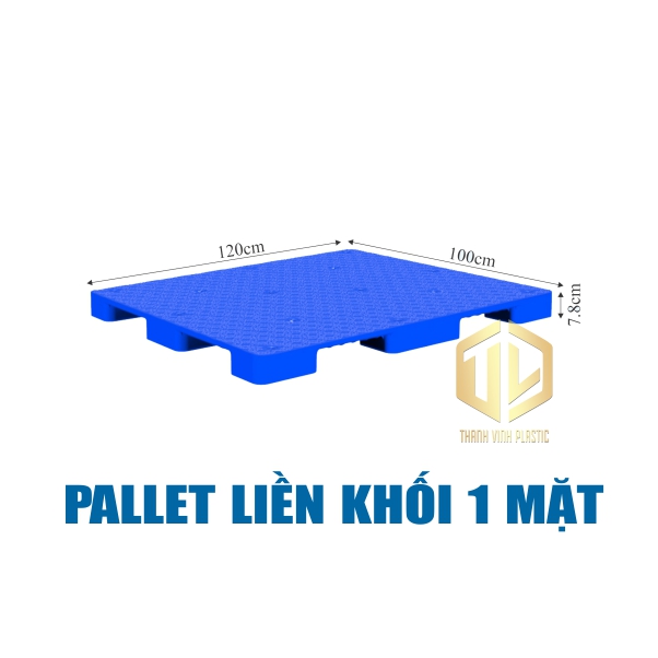 pallet lien khoi 1 mat bit xanh duong