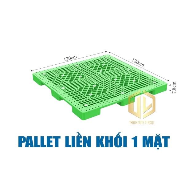 pallet lien khoi 1 mat xanh la