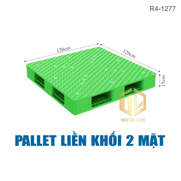 pallet lien khoi 2 mat 1277 xanh la