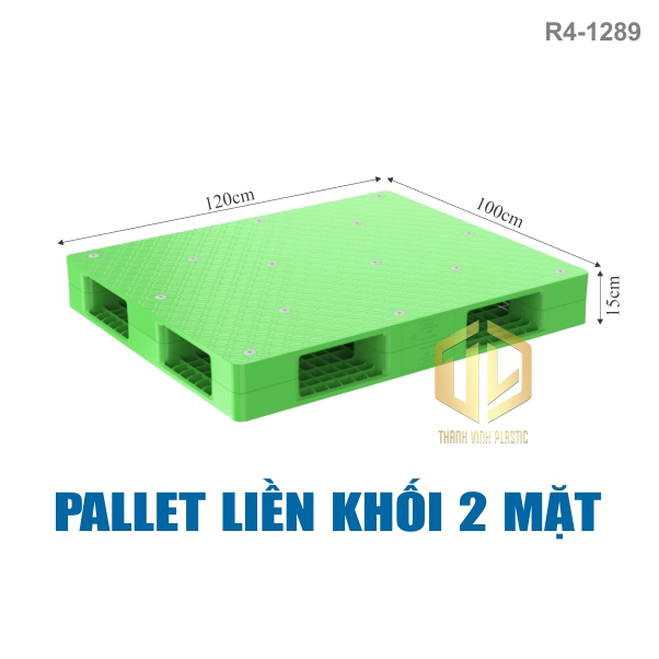 pallet lien khoi 2 mat r41289 xanh la