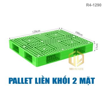 pallet lien khoi 2 mat r41290 xanh la