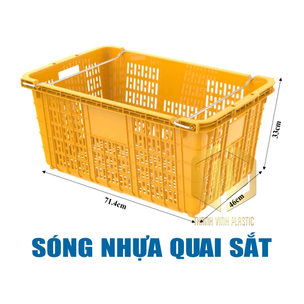 sóng nh?a quai s?t màu vàng