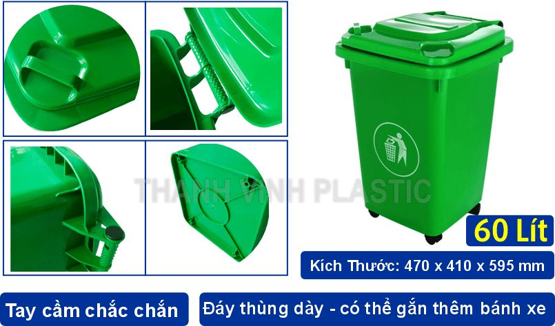 thi?t k? thùng rác 60 lít