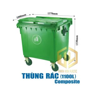 thùng rác 1100 lít