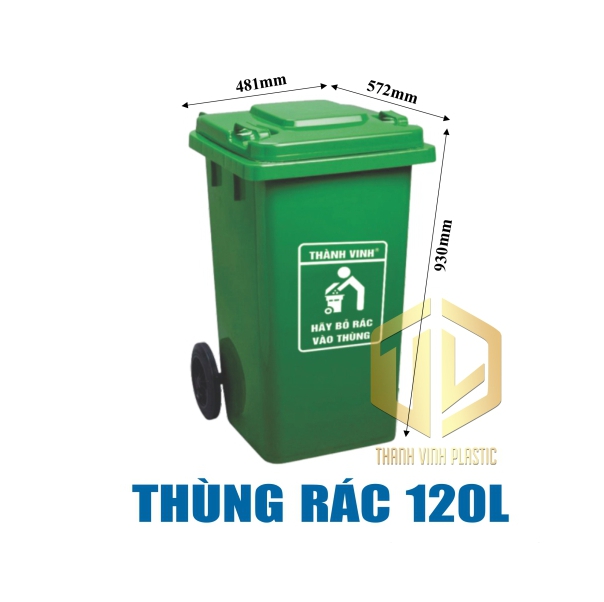 thùng rác 120 lít