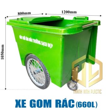 xe gom rac 660l -banh hoi