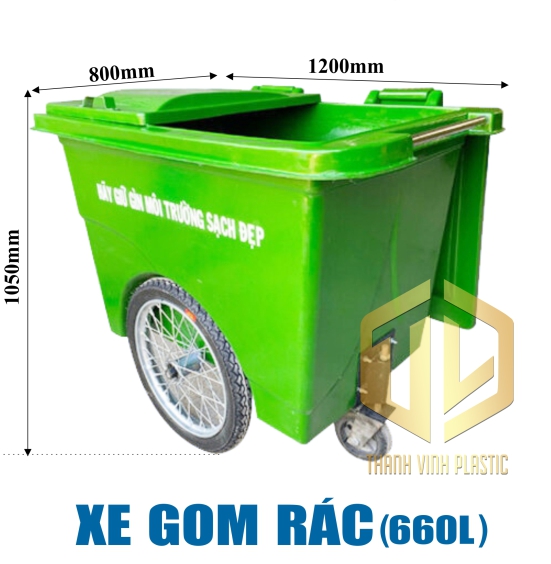 xe gom rac 660l -banh hoi