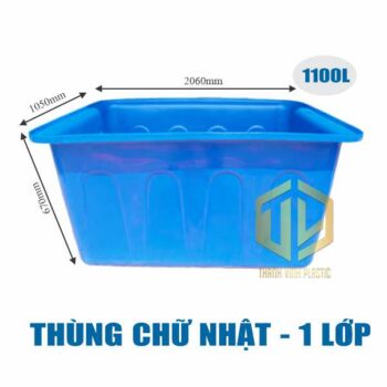 thùng ch? nh?t 1 l?p 1100L