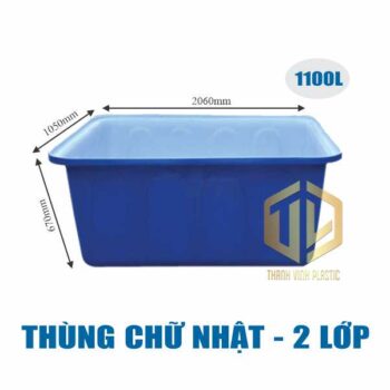 thùng ch? nh?t 2 l?p 1100l