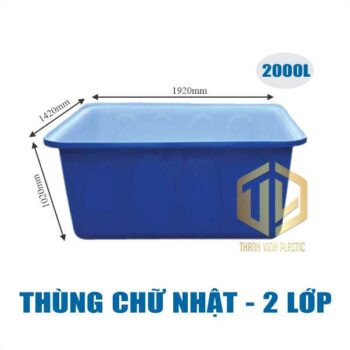 thùng ch? nh?t 2 l?p 2000l