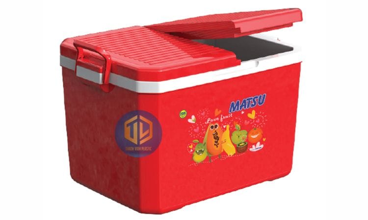 Thùng ?á 2 ng?n b?ng nh?a