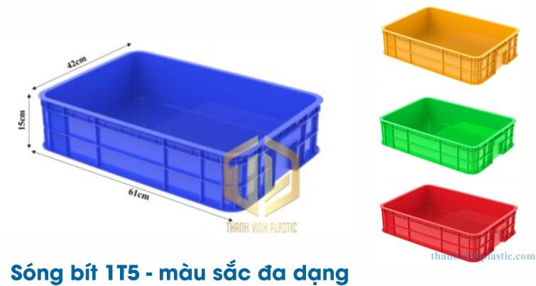 Sóng nh?a bít 1T5 màu s?c ?a d?ng