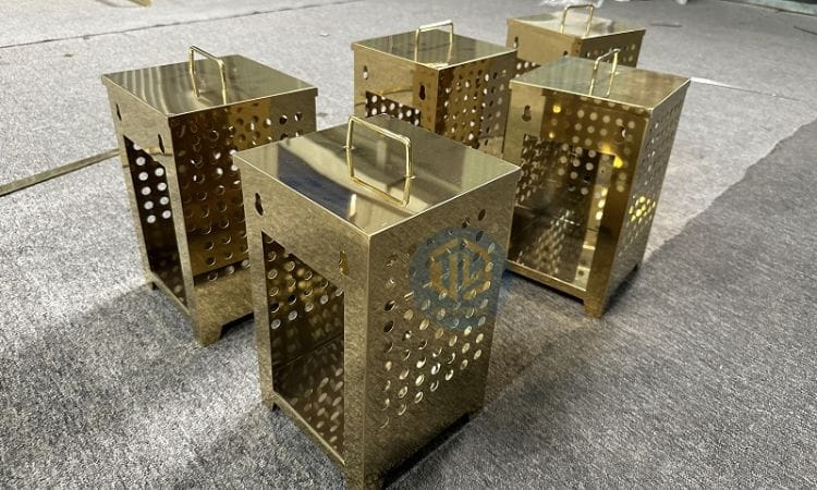 Thùng rác m? vàng PVD