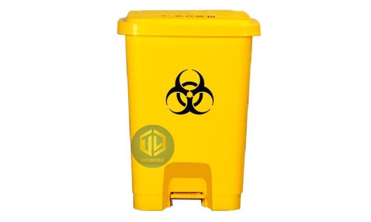 Thùng rác y t? màu vàng
