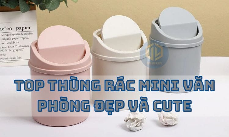 TOP thùng rác mini v?n phòng ??p