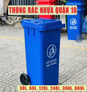 Thùng rác nh?a Qu?n 10