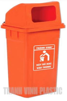 thùng rác c?ng c?ng 60 lít n?p h?