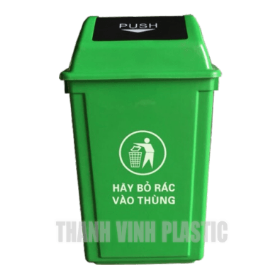 thùng rác c?ng c?ng 60 lít n?p l?t