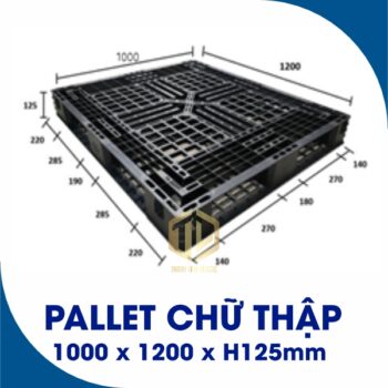 Pallet ch? th?p 1000x1200x125mm