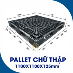 Pallet ch? th?p 1100x1100x125mm