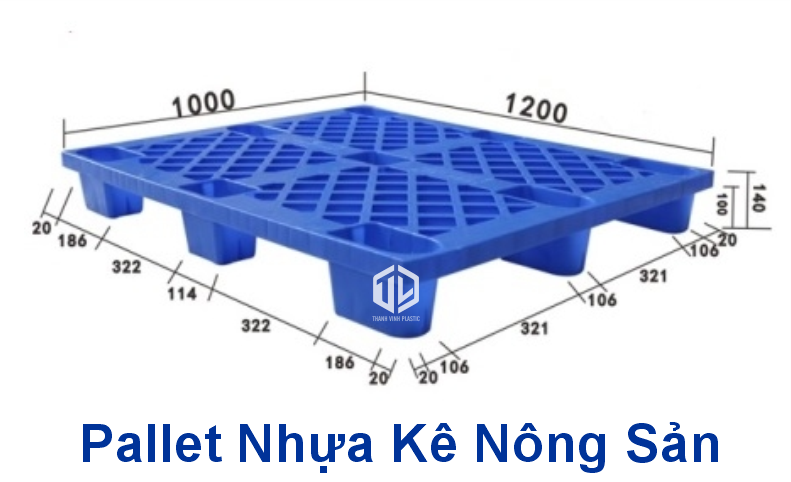 Pallet nh?a kê n?ng s?n