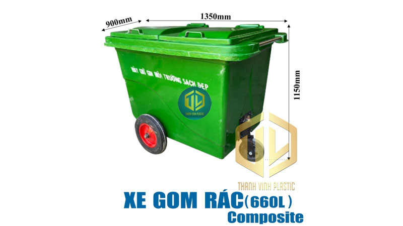 B?ng báo giá xe gom rác 500 lít, 660 lít, 1100 lít c?p nh?t m?i nh?t