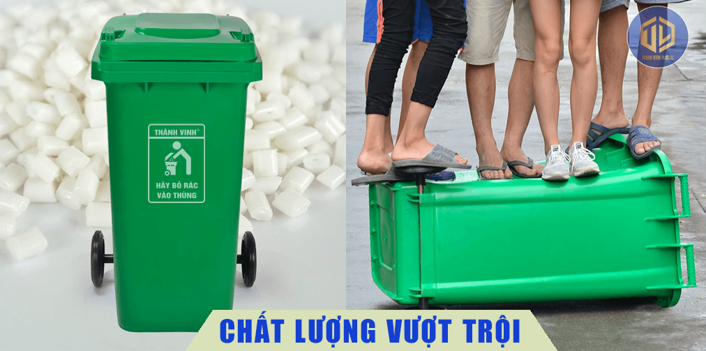 Thùng rác 120L ch?t l??ng v??t tr?i