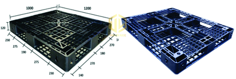 Pallet nh?a 1200x1000x120mm